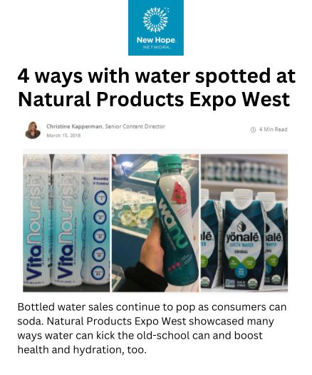 christine kapperman tracks water trends at expo west 2018